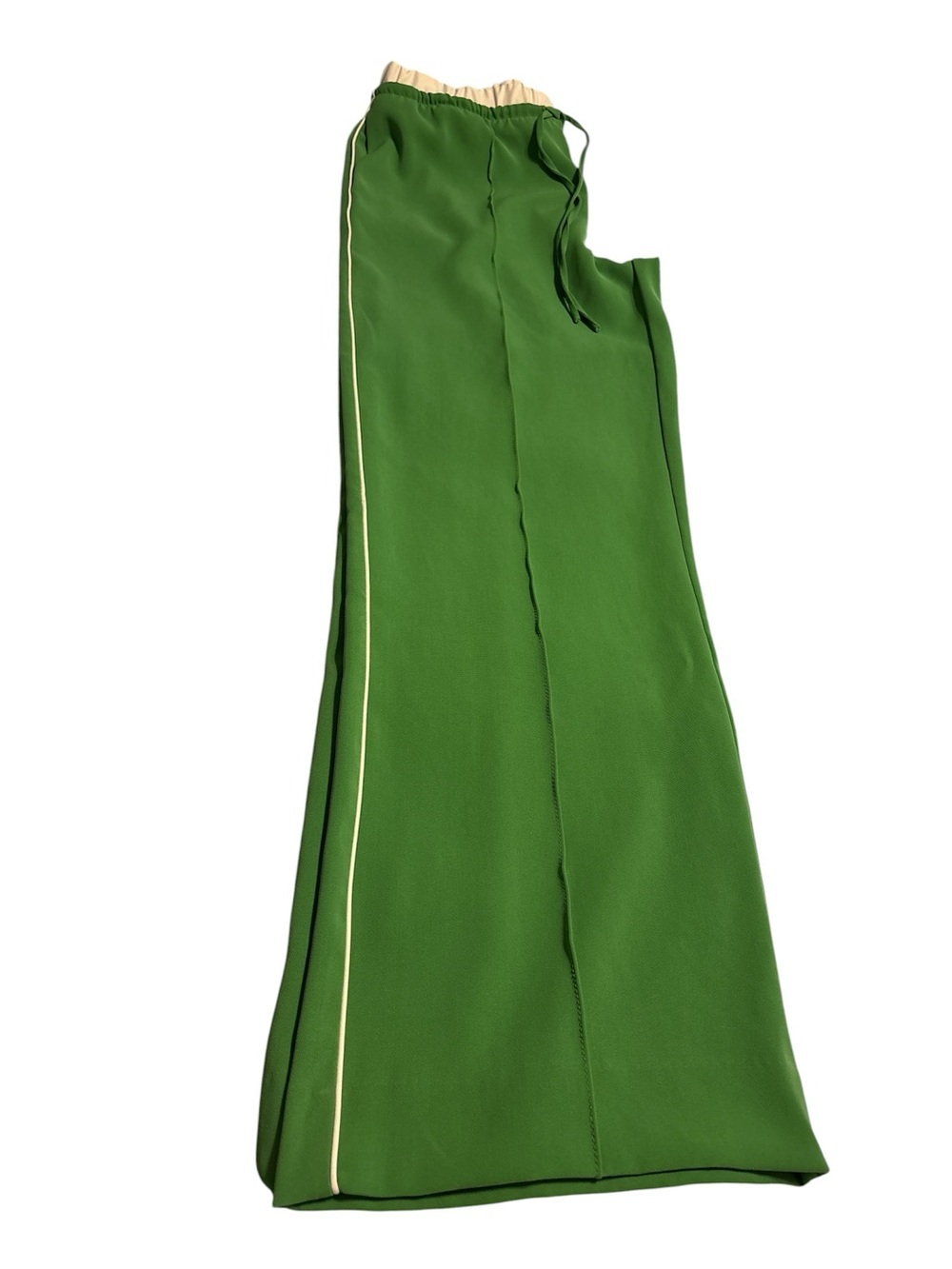 Zara Green Pants with Cream Waistband Size/S .
